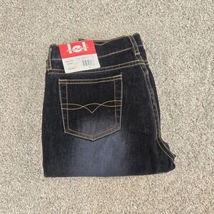 Vintage Y2K L.E.I. Girls‎ Size 14 Low Rise Bootcut Jeans Dark Brushed Wash Flare